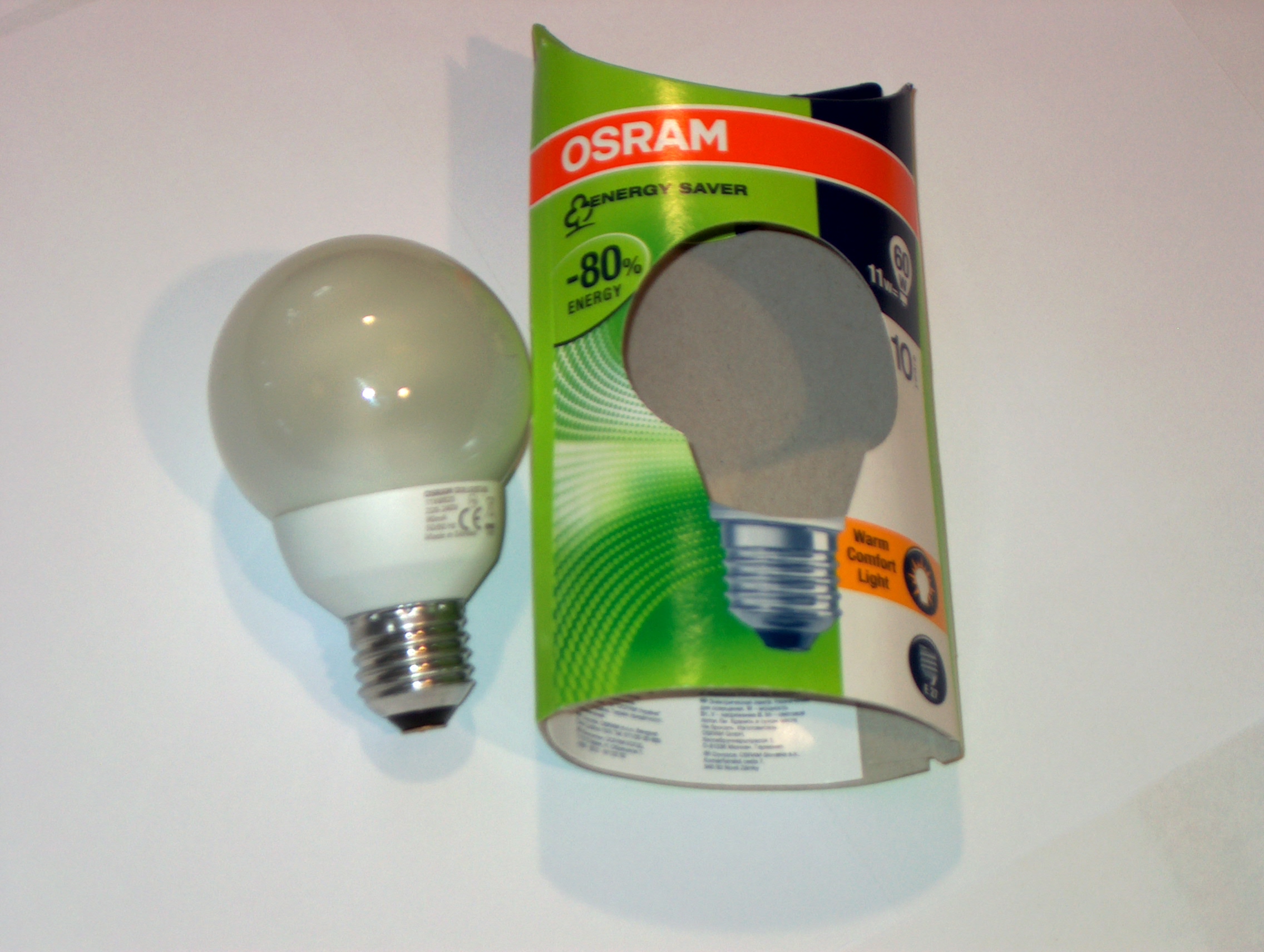 11W E27 Osram Mini Globe